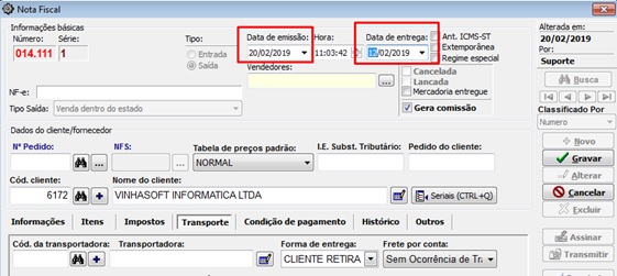 Rejeição 506 - Datas incertas