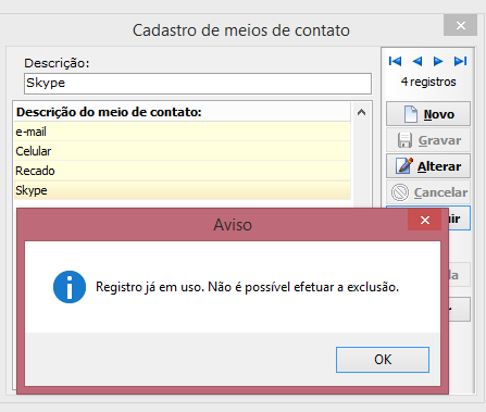 11 - Meios de contato exclusão